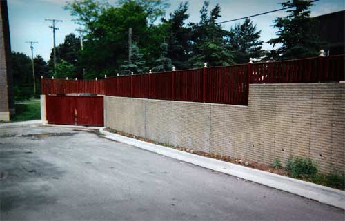 Dumpster Area Wall